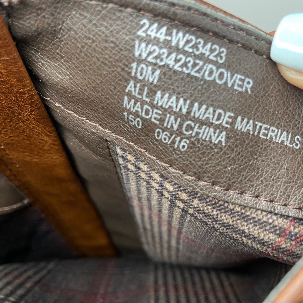 Boots Brown Knee High Womens White Mountain Dover Harness Cognac Size 10 - Picture 11 of 12